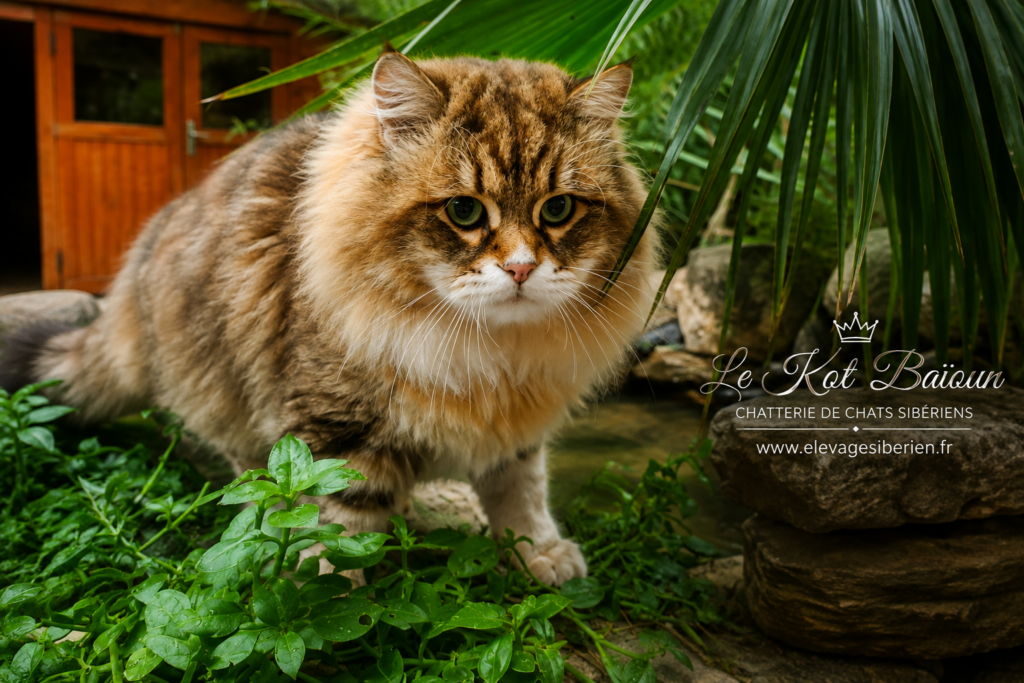 ZADOR ONIX GLORYA, chat Sibérien mâle, robe Brown Sunshine Blotched Tabby